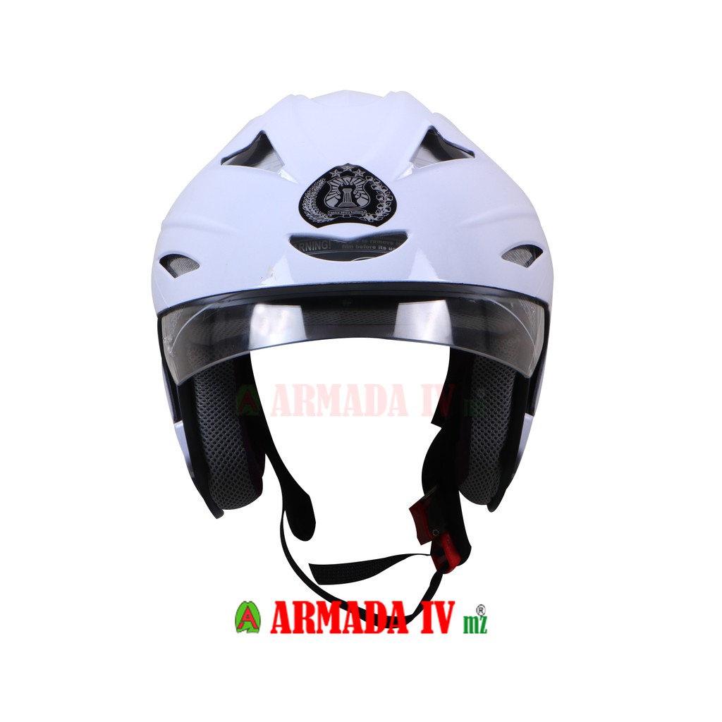 Helm Dinas Polantas Single Visor