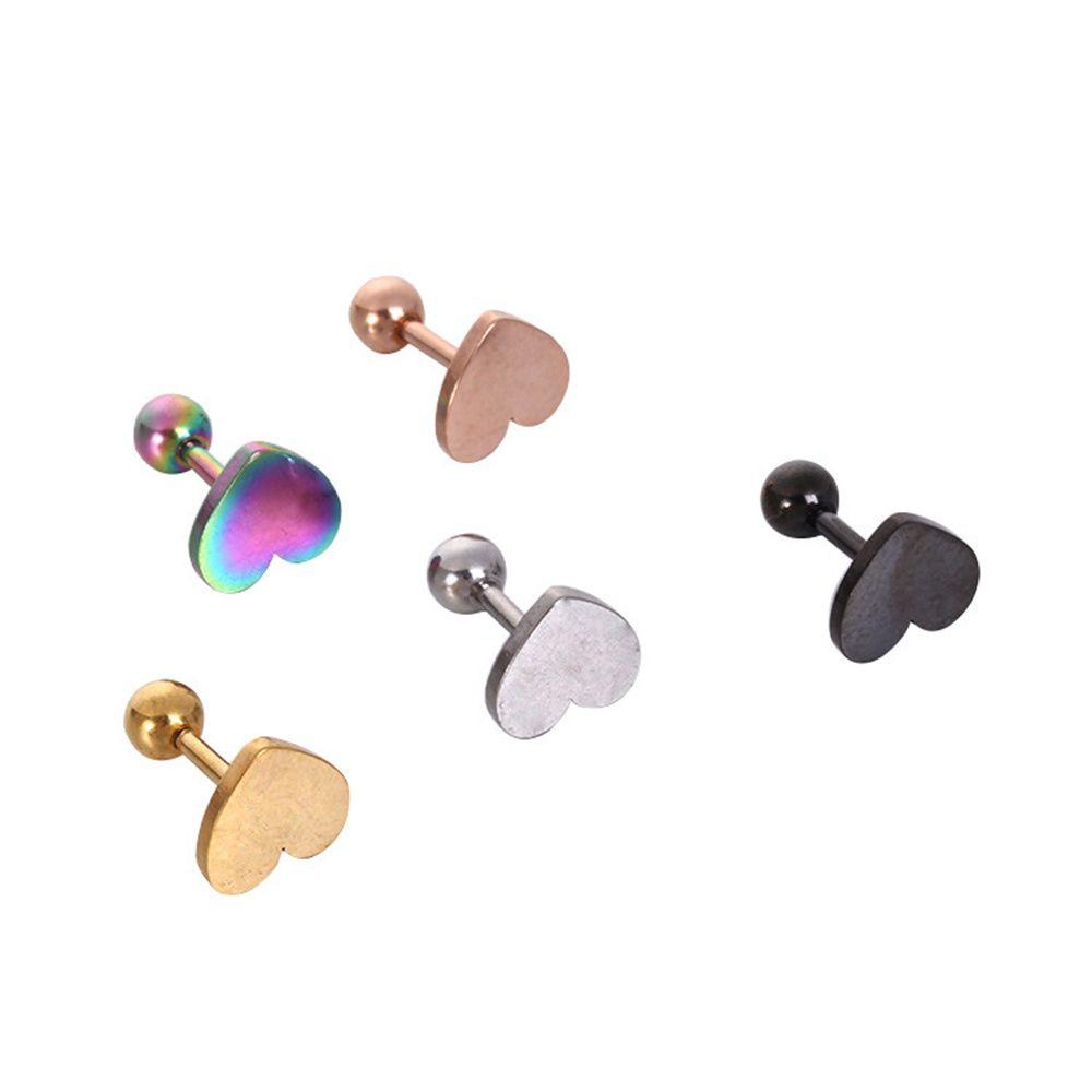 Preva 2pcs Anting Tindik Anting Tindik Stainless Steel Tindik Tubuh Tulang Rawan Stud Earrings