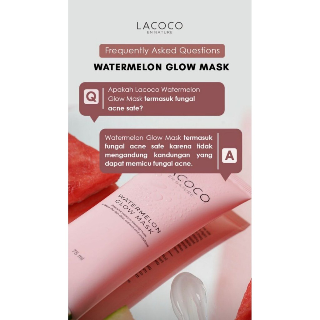 LACOCO Watermelon Glow Mask 75ml serum glowing lacoco