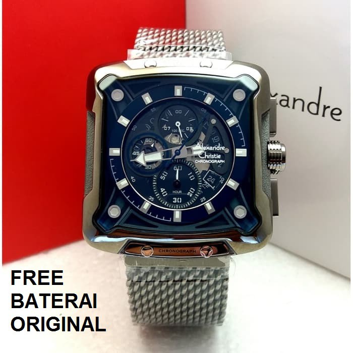 JAM TANGAN PRIA ALEXANDRE CHRISTIE AC 3030 RANTAI PASIR ORIGINAL GARANSI RESMI 1 TAHUN