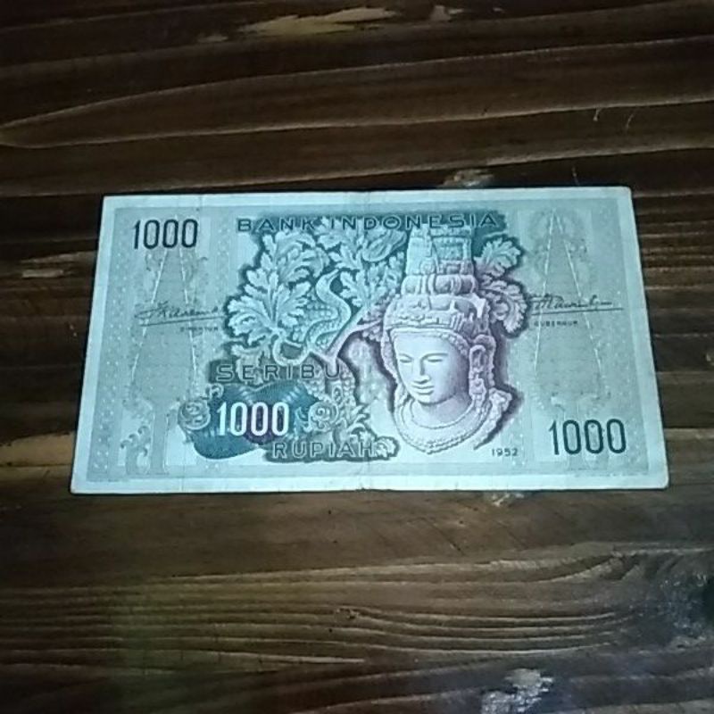 Uang kuno 1000 rupiah seri budaya