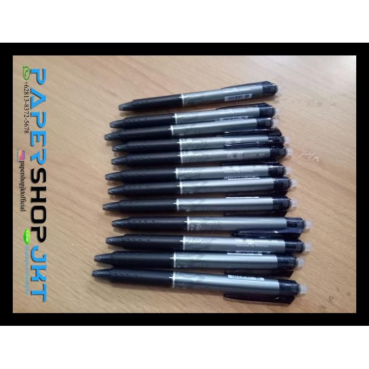 

Grosir!!! Pulpen Pen Frixion Pilot 0.5 Hitam ( Bisa Dihapus ) Komplit