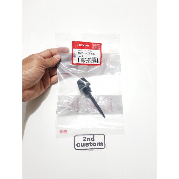 Tutup pengisian oli mesin ori Honda Vario 125 150 ESP LED FI All New Original stik stick plastik gau