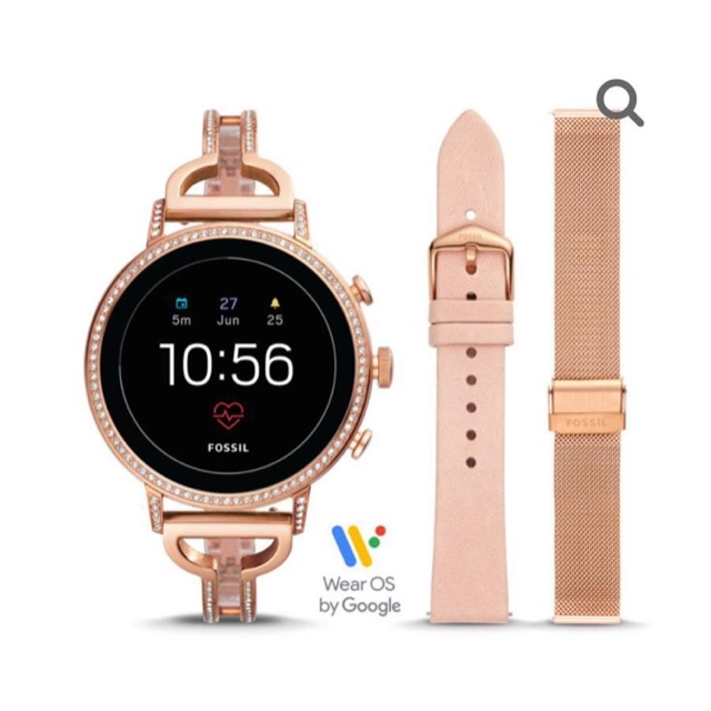 Fossil Gen 4 Se set Rosegold bangle