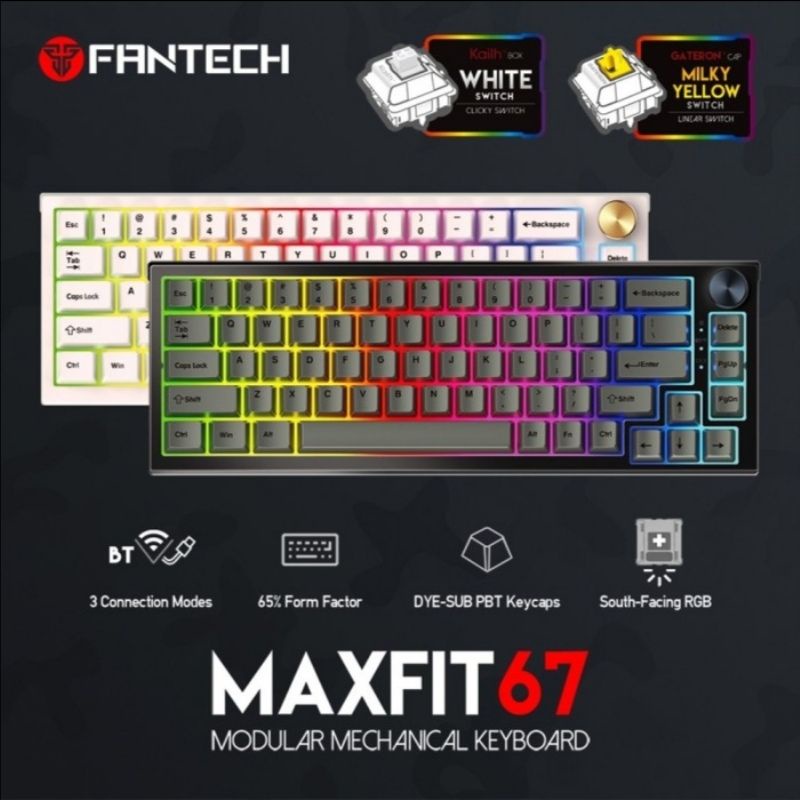 Fantech Maxfit67 MK858 Modular Mechanical Gaming Keyboard Maxfit 67