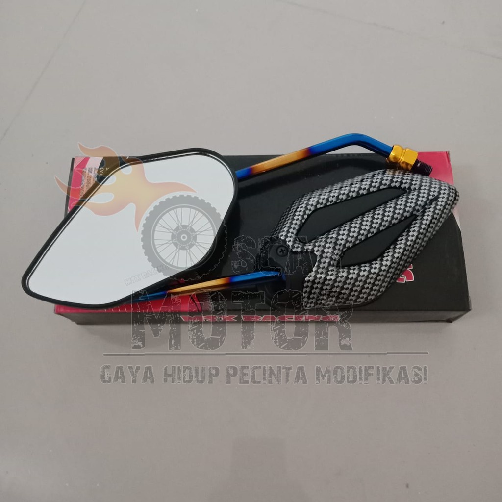 spion carbon model jupiter 2 garis twotone dart honda vario beat fi scoopy vario 150 vario 125 motor