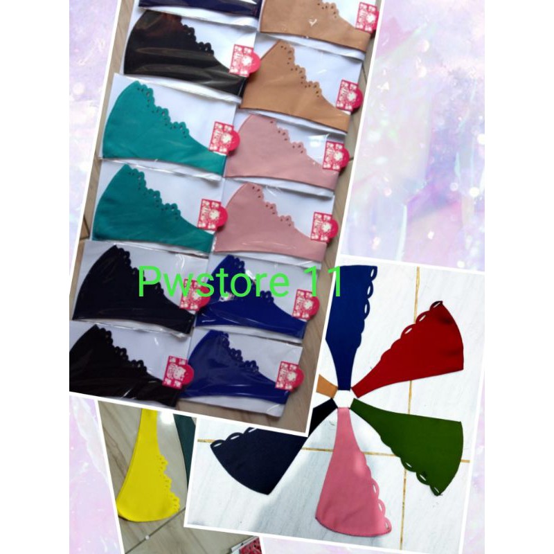 Masker Scuba Hijab dan Non Hijab Polos dan Motif ( isi 12 pcs )