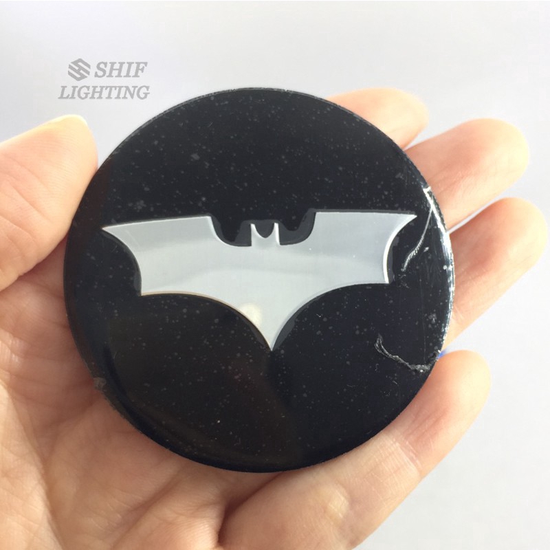 Stiker Emblem Logo Batman Dark Knight 4x56mm Untuk Velg Hub Mobil