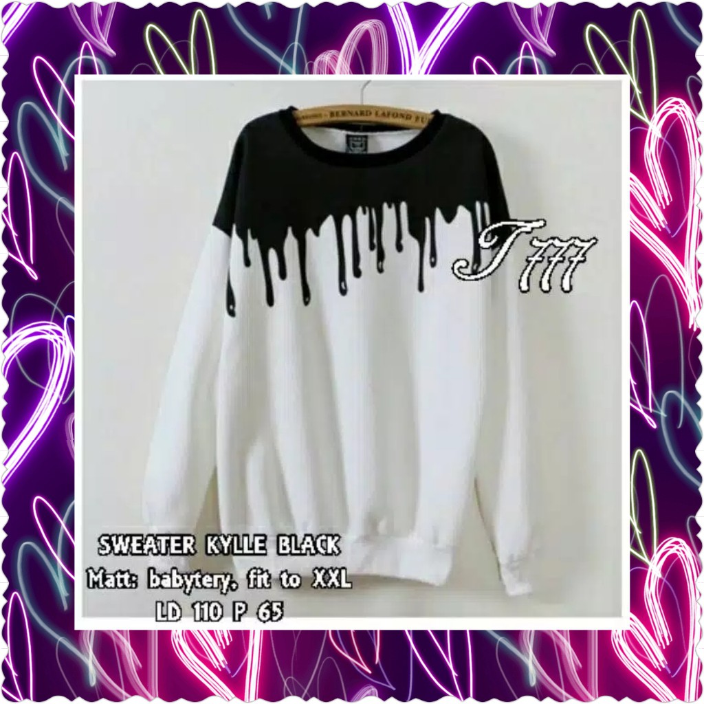 SWEATER KYLLE / BLACK / WHITE