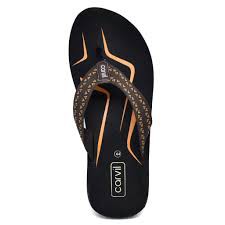 (PROMO DAN ECERAN)Carvil Cakra Black Brown Size 38-44 / Sandal jepit carvil/ Sandal casual ori