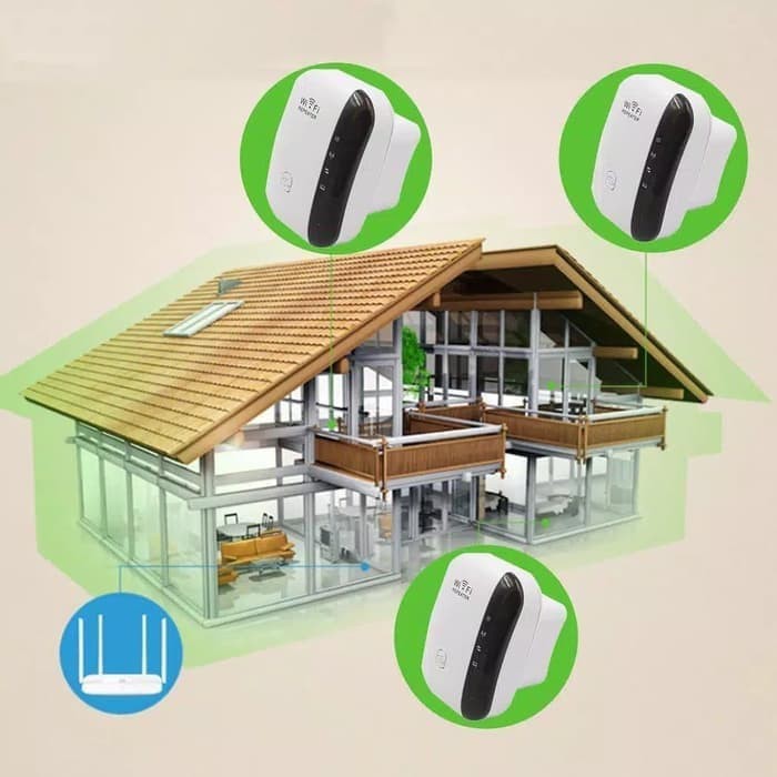 Wifi Router boster Penguat Penerima Pemancar Sinyal WIFI 300Mbps