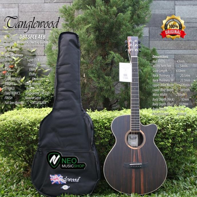 Tanglewood Dbt Sfce Aeb Super Folk Cutaway Accoustic Electric Guitar Abuzahasim
