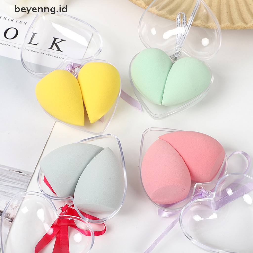 Beyen 2pcs / Set Spons Beauty Blender Bentuk Telur