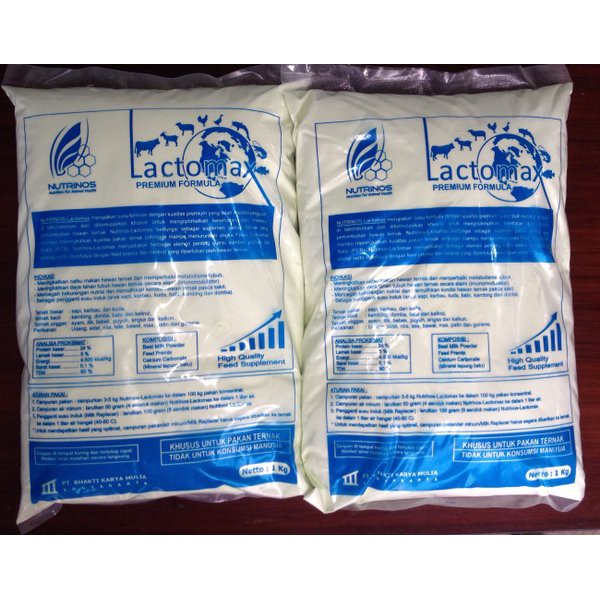 Nutrinos Lactomax (Susu Skim Penggemuk Hewan Ternak)