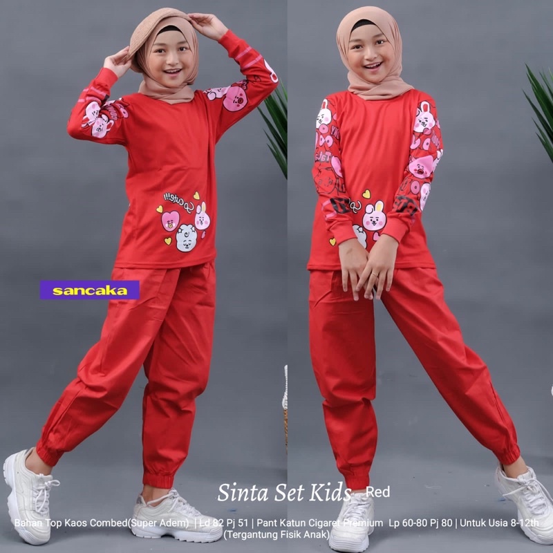 Baju Setelan Anak Bahan Kaos Combed • SINTA SET KIDS BY SANCAKA