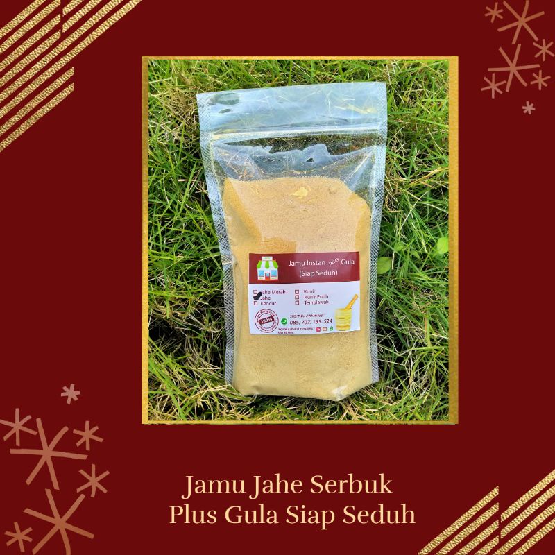 

Jahe Bubuk Plus Gula Siap Seduh 250 gr