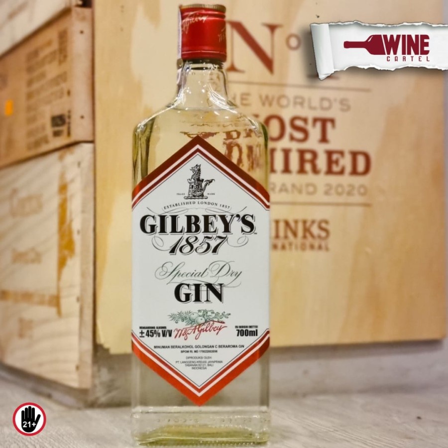 Jual GIN Gilbeys Gin 1857 Special Dry 700ml Shopee Indonesia
