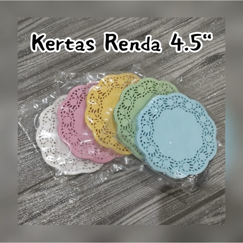 

( 100 pcs ) Doyleys Paper / Kertas Renda uk. 4,5”/ 11,4cm