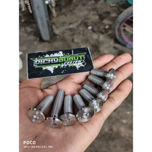 baut L slim stainles handmade m10 baut14 Drat14 panjang 3cm 4cm 5cm 6CM
