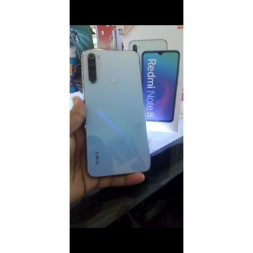 xiomi redmi note 8 ram 4gb memori internal 64gb second kondisi mulus da fullset