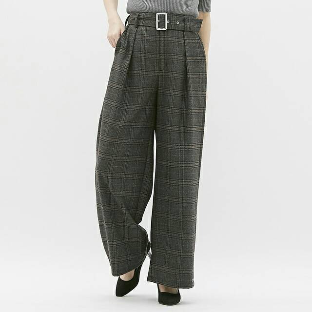 UNIQLO GU Wide Pants With Belt