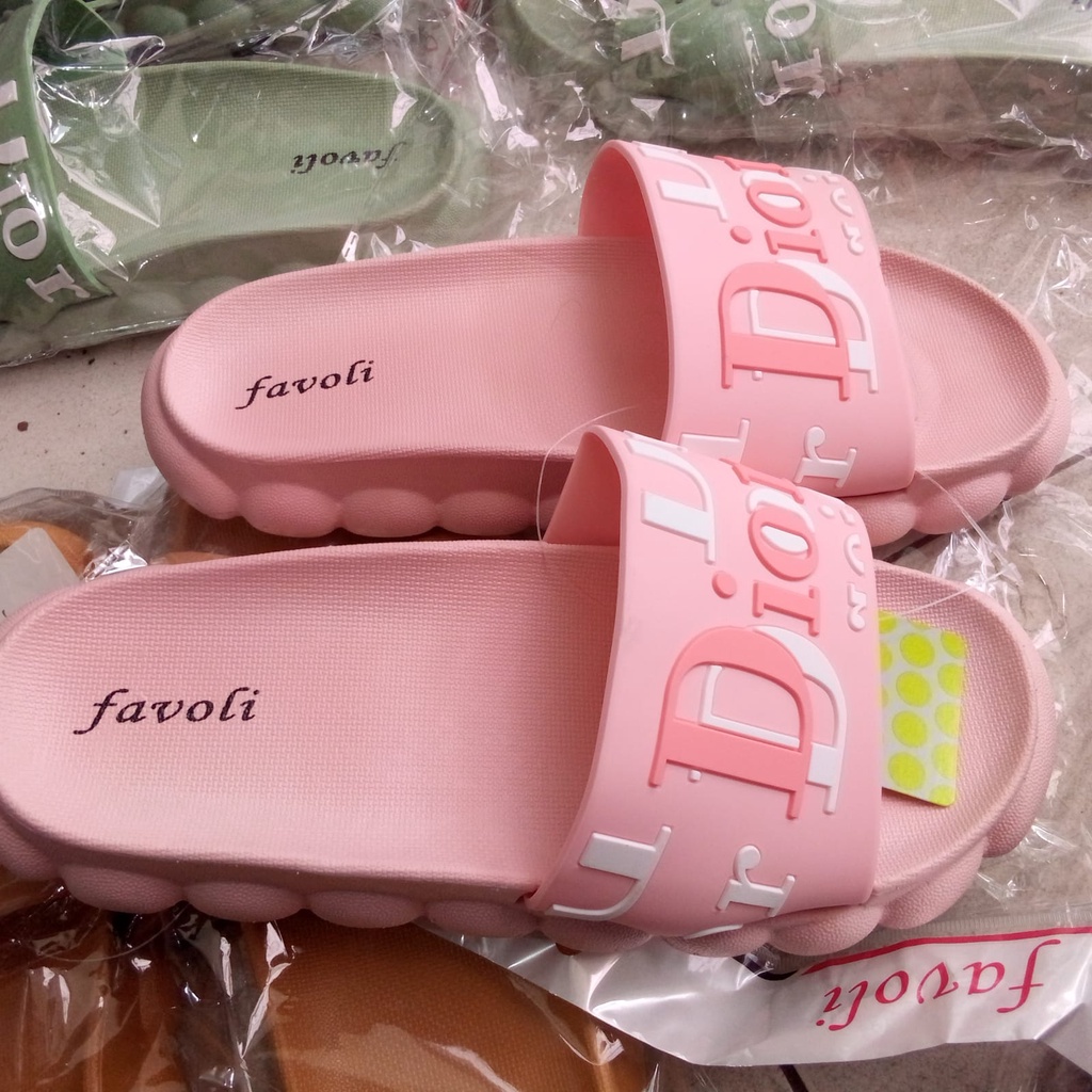 SANDAL SELOP WANITA  BAHAN KARET JELLY  2215 SIZE 37-40