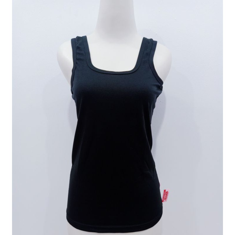 Tanktop wanita tali besar /Singlet wanita premium#Tanktop Jumbo Virtus#Promo-Hitam