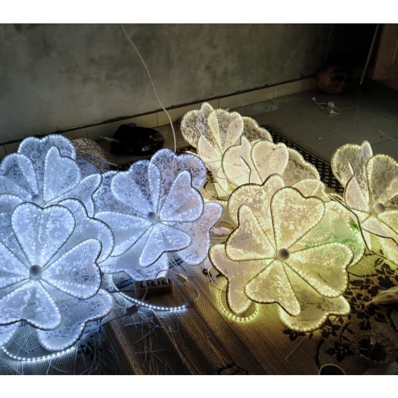 bunga lampu dekor