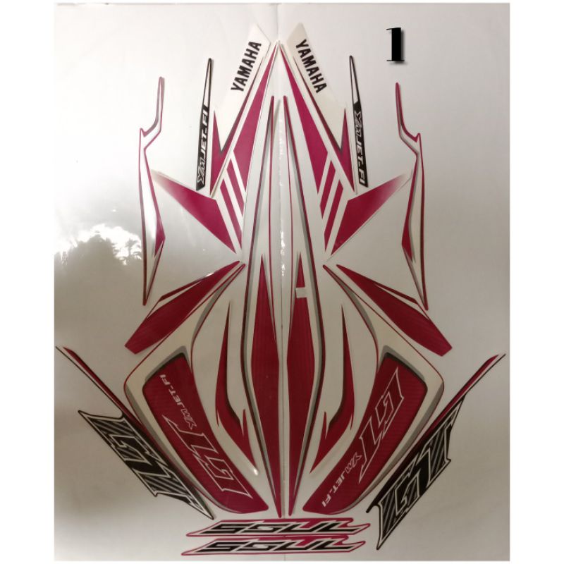 Striping Stiker Yamaha soul GT lama 2015