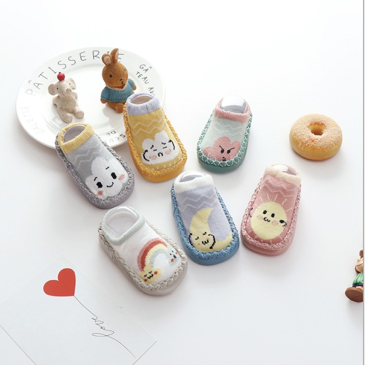 babyfit CLOUD moccasins sepatu bayi anak antislip kids sock 0804-r