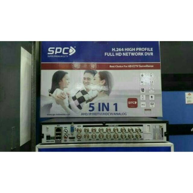 DVR CCTV 16 CHANEL BRAND SPC 5 IN 1 SUPPORT SEMUA JENIS CAMERA AHD, ANALOG,HDTVI,HDCVI,IP