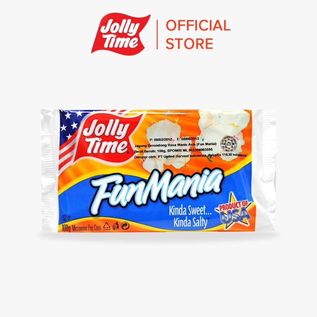 

Jolly Time Microwave Popcorn - Fun Mania Product Of USA