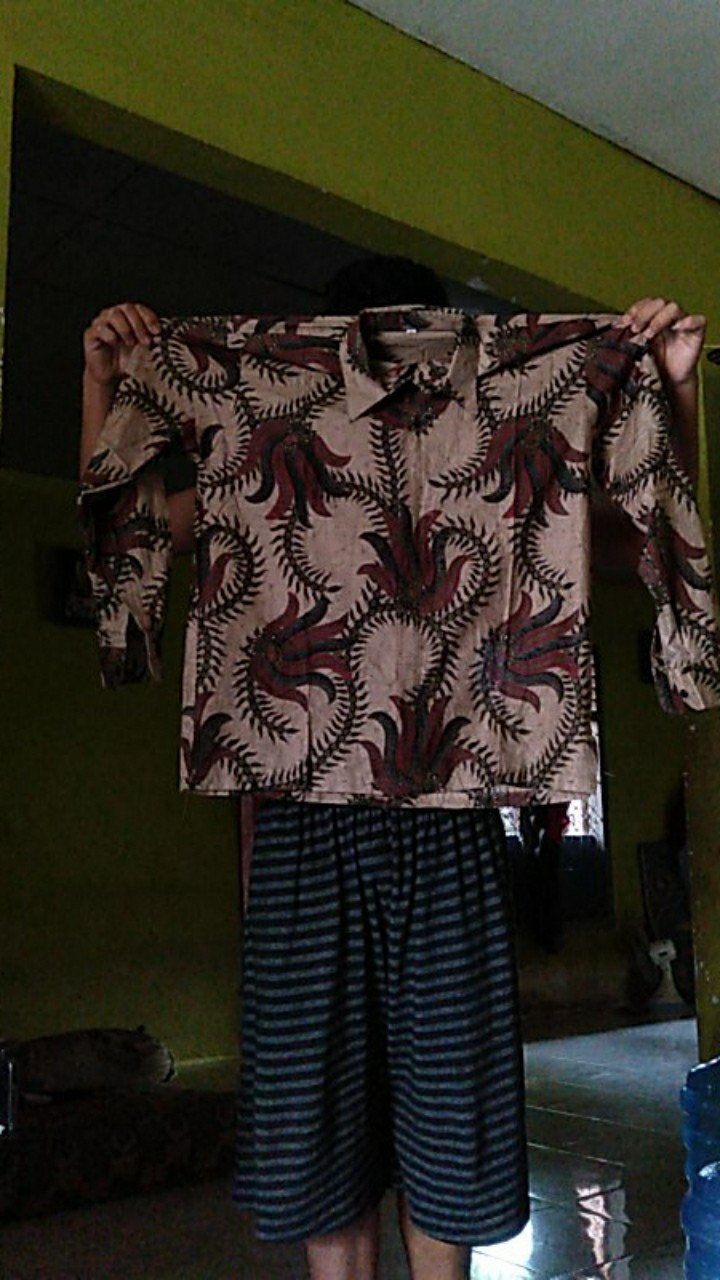 Kemeja Batik Lengan Panjang Size M L Xl Xxl