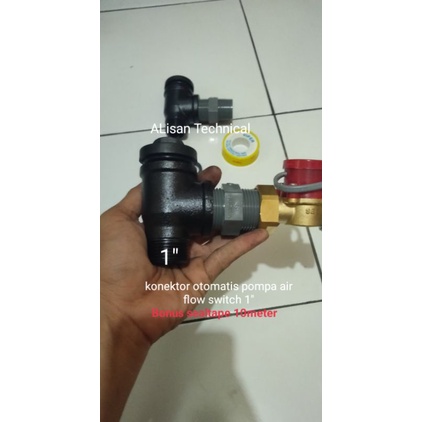 sambungan konektor otomatis flowswitch pompa air pendorong Boster 1inch kualitas ORIGINAL