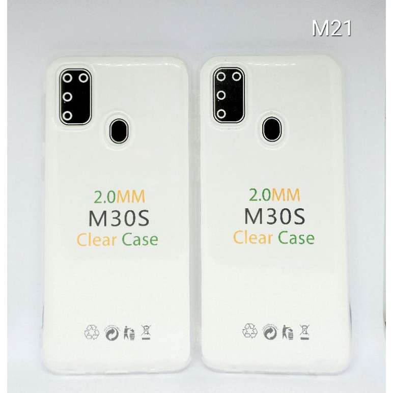 Case Jelly Silicone 2.0mm Samsung Galaxy M21 / M30S Clear Case Transparan