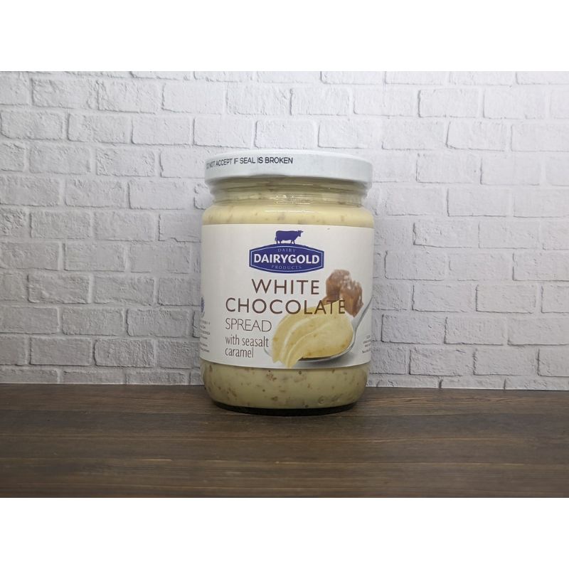 

dairygold white chocholate spread with seasalt caramel 250gram coklat oles