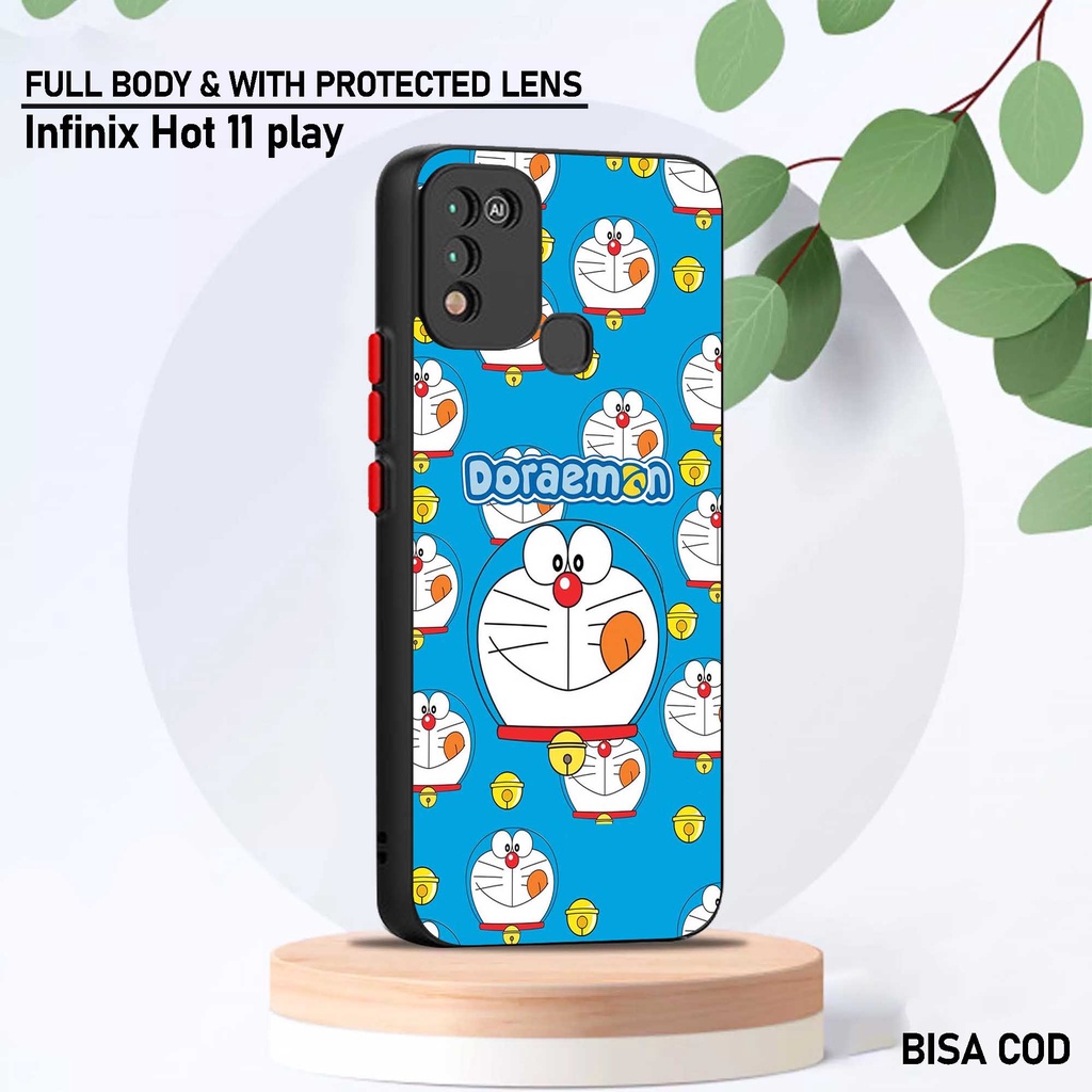 Case Infinix Hot 11 Play - Motif Case [ Kartun Emon 1 ] - Hardcase Infinix Hot 11 Play - Softcase In