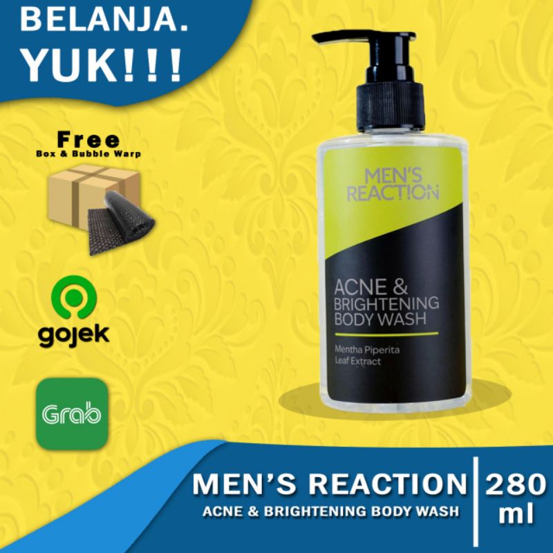 Sabun Mandi Pria Acne Brightening Body Wash Mens Reaction Acne Brightening Body