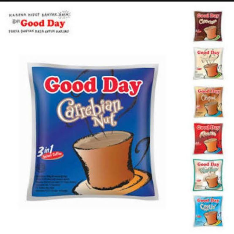 

kopi good day carrebian nut 1 renteng isi 10 kopi viral kopi enak
