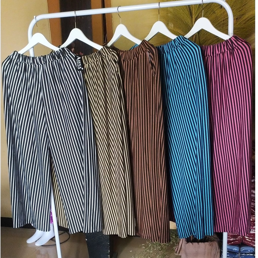 KULOT PANJANG JUMBO / Kulot Jersy Salur SUPER JUMBO XXXXL / Kulot Panjang Jumbo Murah Terbaru
