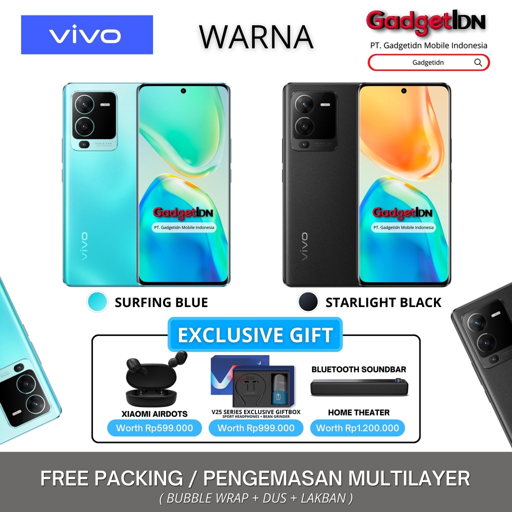 VIVO V25 PRO 5G NFC 20/256GB ( 12GB + 8GB EXTENDED RAM ) GARANSI RESMI VIVO