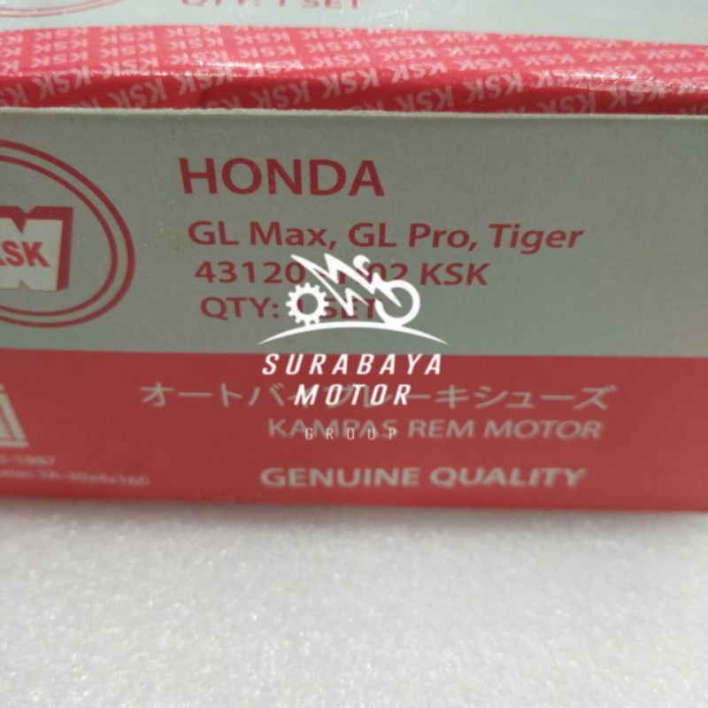 Kampas Rem Belakang Tromol GL Max GL Pro Tiger KSK