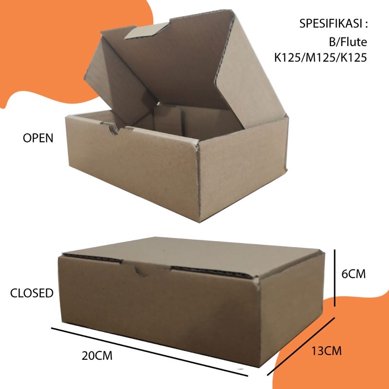 

Box kemasan uk. 20 x 13 x 6 cm