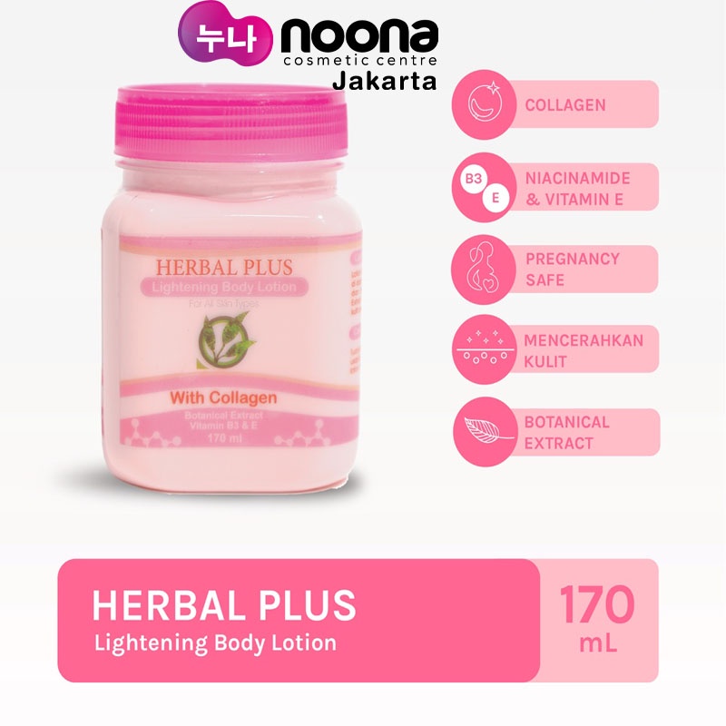 HERBALPLUS LIGHTENING BODY LOTION WITH COLLAGEN 170 ML