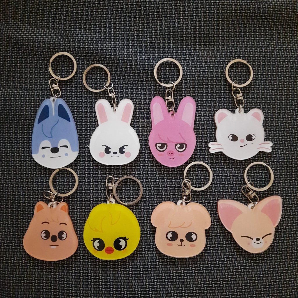 gantungan kunci keychain kepala SKZOO Stray Kids SKZ
