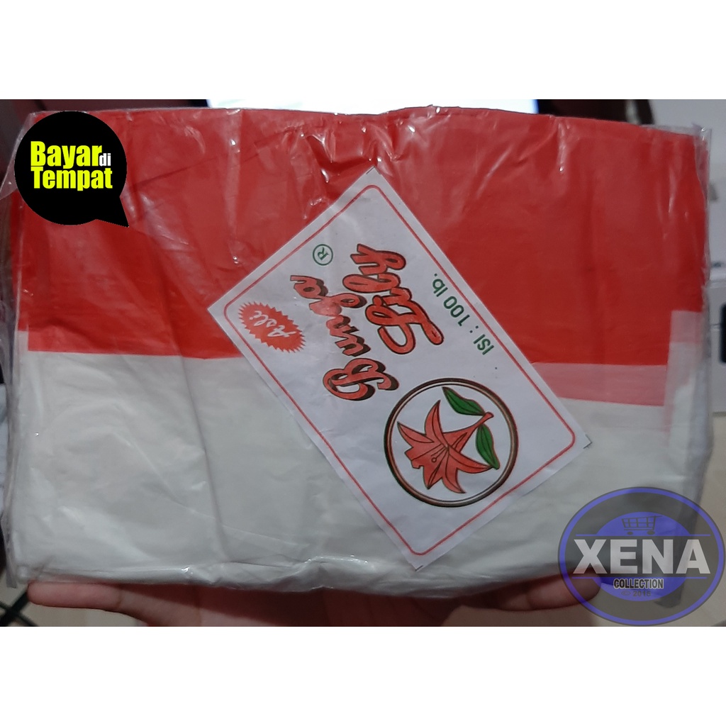 100pcs bendera plastik bendera merah putih bendera indonesia BENDERA PLASTIK merk lyly / Bendera merah putih plastik isi 100 pcs