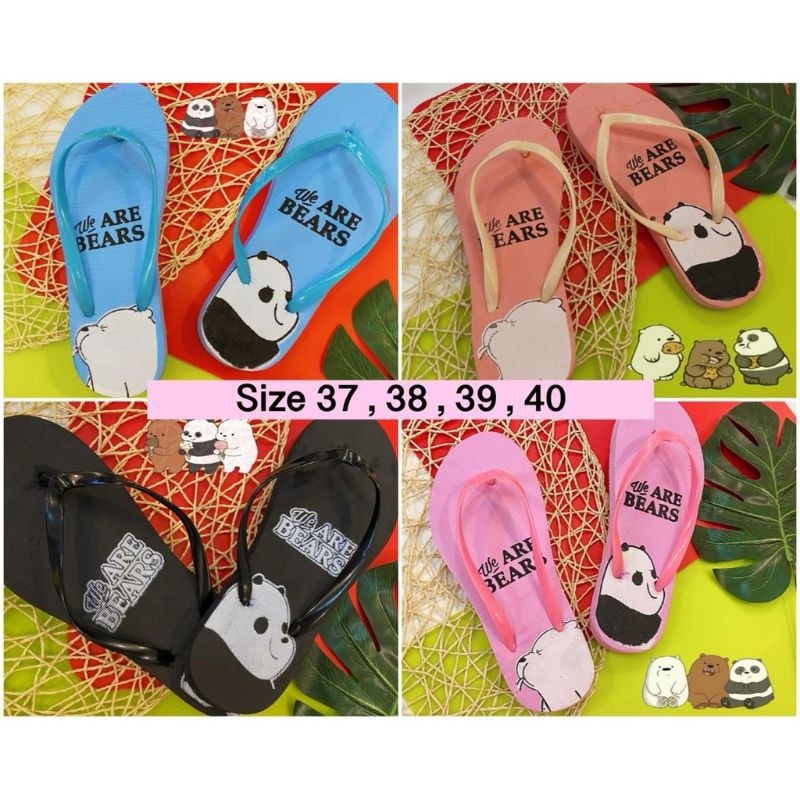 sandal selipper we ARE BEARS sandal cewek sandal cantik