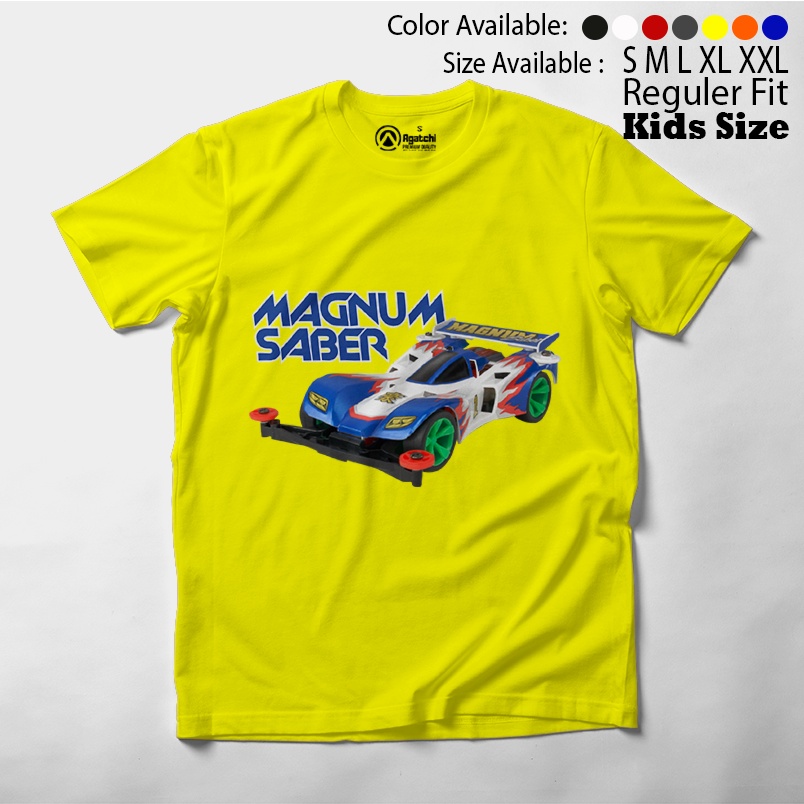 Baju Anak / Kaos Atasan Anak / Kids T Shirt Anak Tamiya Magnum Saber Anime Lets &amp; Go