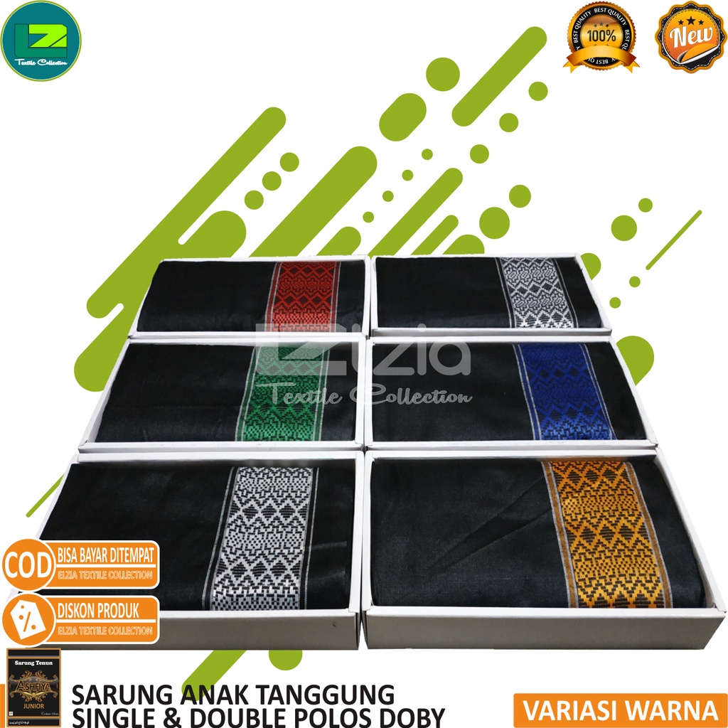 SARUNG ANAK TANGGUNG SINGLE &amp; DOUBLE POLOS DOBY