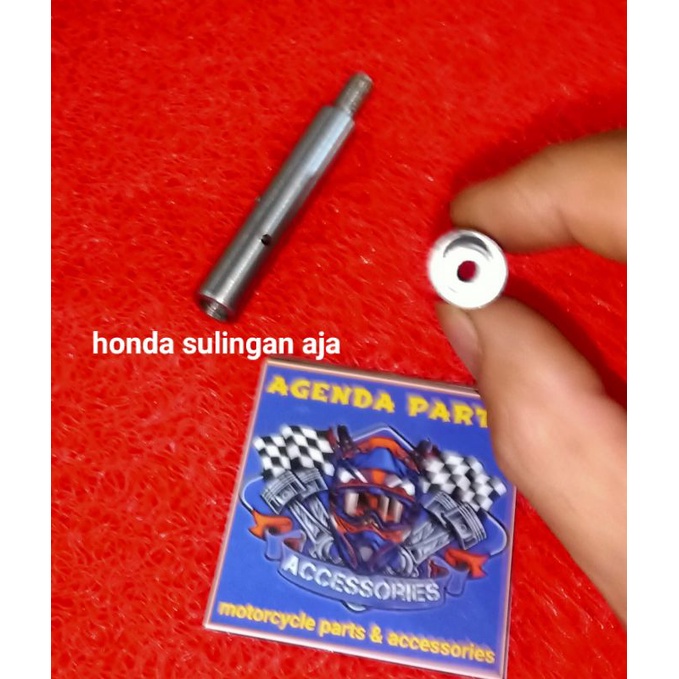 SULING PENINGGI SHOCK DEPAN HONDA BEAT VARIO- HONDA BEBEK BAHAN GRADE A LUBANG TEMBUS +PER REBOUND ANTI JEDUK 1SET